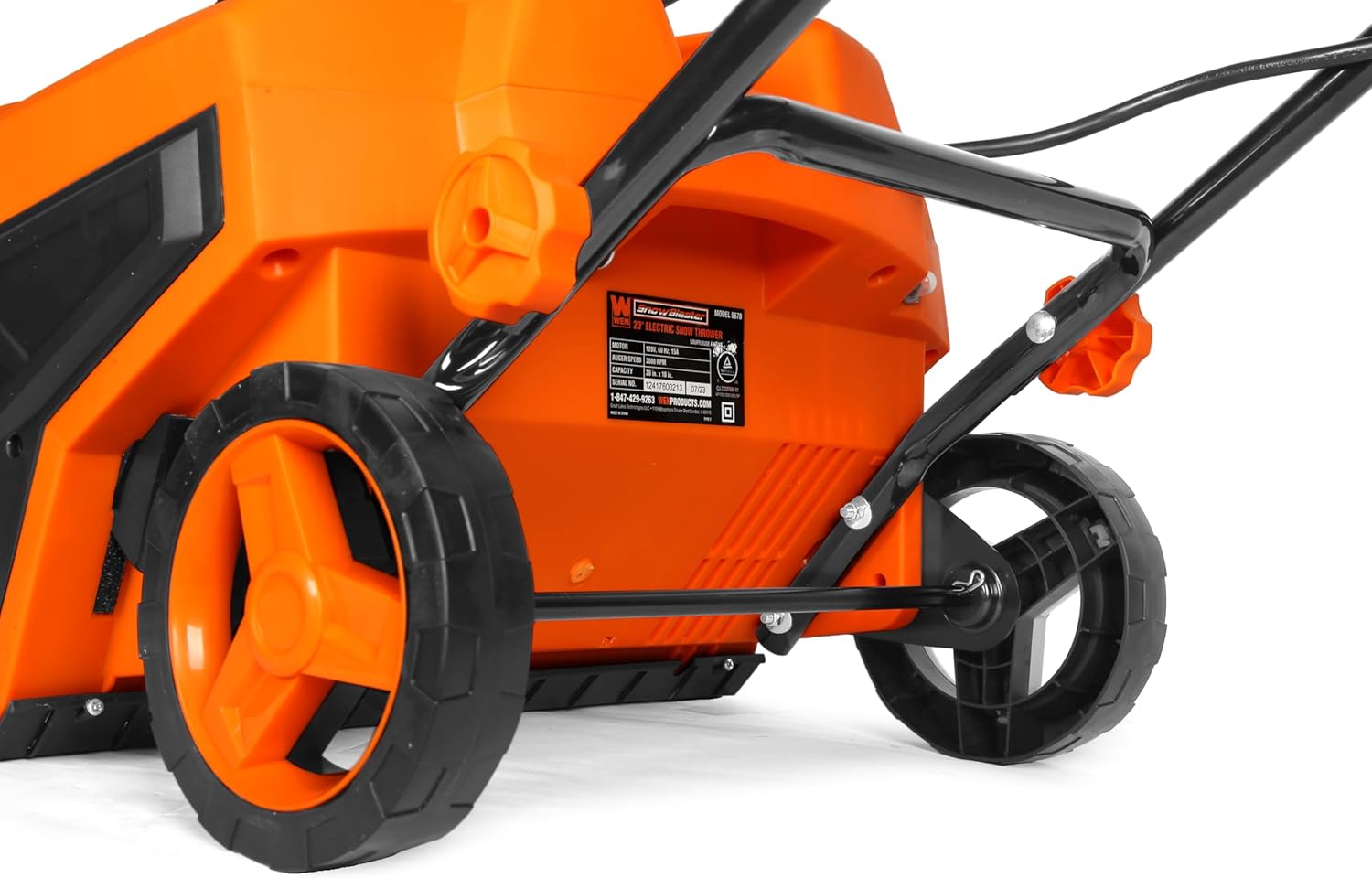 WEN Snow Thrower, 15-Amp 20-Inch Electric Snow Blaster with Dual LED Lights (5670)0