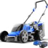 WILD BADGER POWER WB40V18PLM Lawn Mower 40V Brushless 18' Cordless, 5 Cutting Height Adjustments Electric Lawn Mower, Quickly Folding Within 5’s, 4.0AH Battery and Super Charger Included.