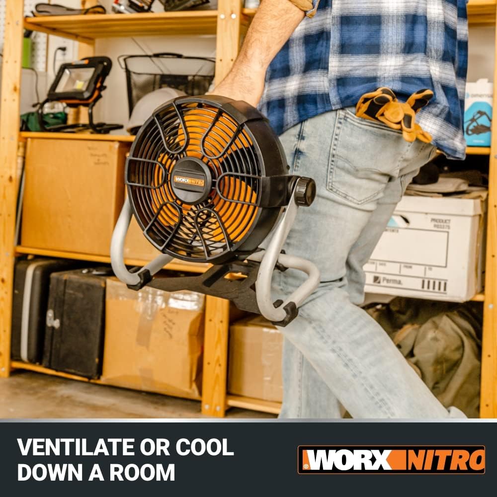 WORX Nitro WX095L 20V Power Share Cordless Work Fan with Ready Charge11