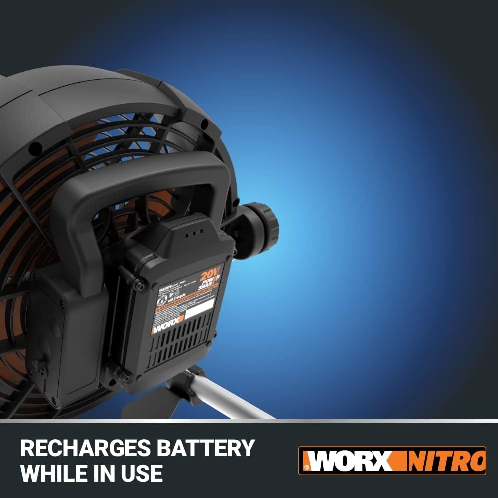 WORX Nitro WX095L 20V Power Share Cordless Work Fan with Ready Charge9