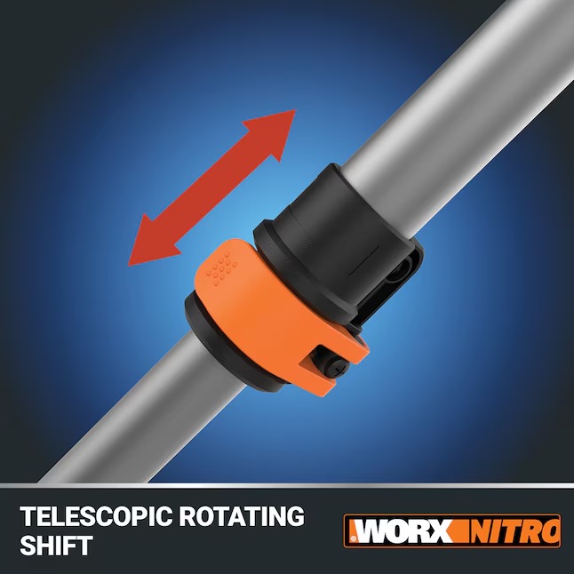 WORX WG173.9 Nitro Power Share 20-volt 13-in Telescopic Shaft Battery String Trimmer 4 Ah (Battery and Charger Not Included)0_11zon