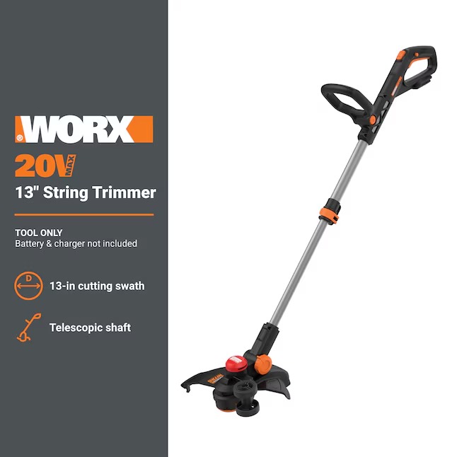 WORX WG173.9 Nitro Power Share 20-volt 13-in Telescopic Shaft Battery String Trimmer 4 Ah (Battery and Charger Not Included)1_11zon