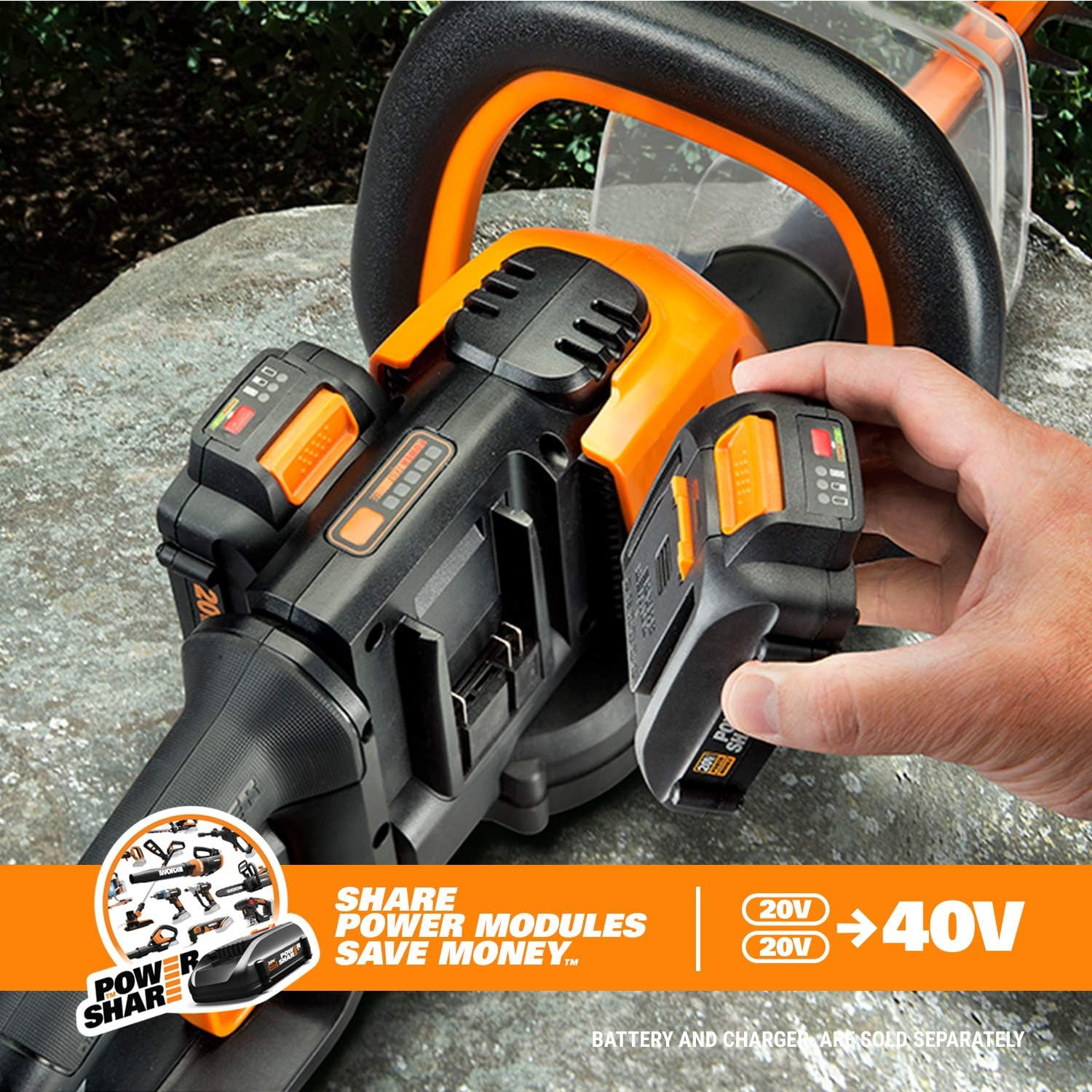 WORX WG284.9 40V 24 Hedge Trimmer (Tool Only)11