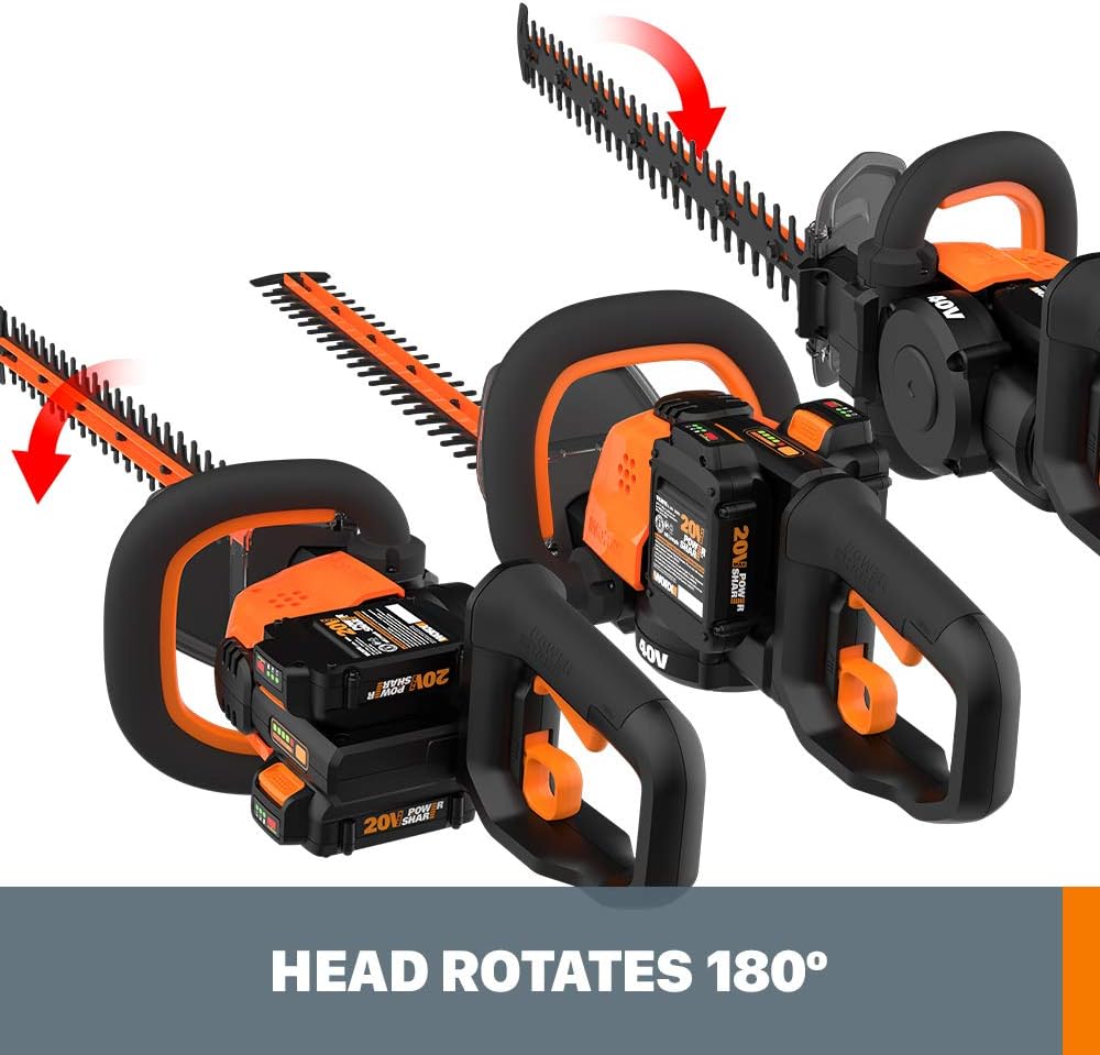 WORX WG284.9 40V 24 Hedge Trimmer (Tool Only)6