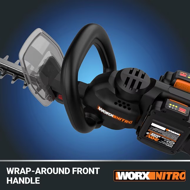 WORX WP296 Nitro Power Share 40-volt 25-in Battery Hedge Trimmer 2 Ah (Battery and Charger Included)3_11zon