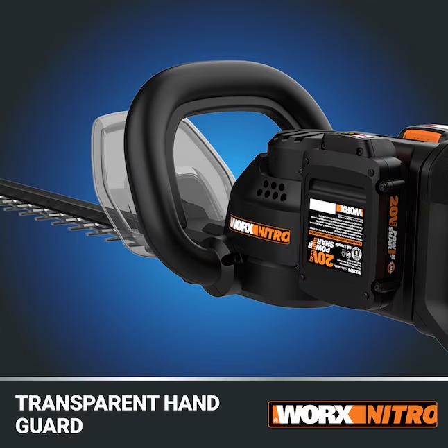 WORX WP296 Nitro Power Share 40-volt 25-in Battery Hedge Trimmer 2 Ah (Battery and Charger Included)6_11zon