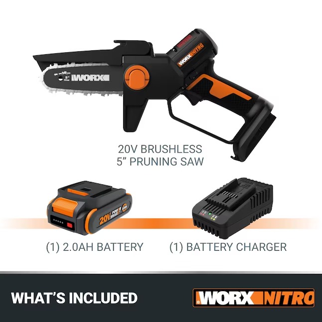WORX WP332 Nitro Power Share 5-Inches Steel Pruning saw18_11zon