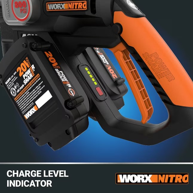 WORX WP657 Nitro Power Share 800-PSI 0.92-GPM Cold Water Battery Pressure washer with 1 Spray Tips (Battery Included) (Charger Included)13_11zon