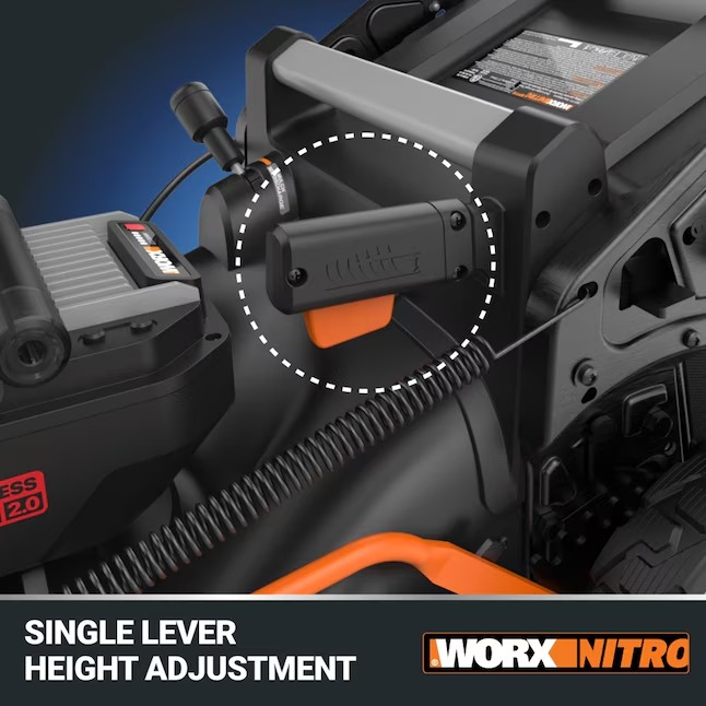 WORX WP773 40-volt 21-in Cordless Self-propelled Lawn Mower 5 Ah (2-Batteries and Charger Included)11_11zon