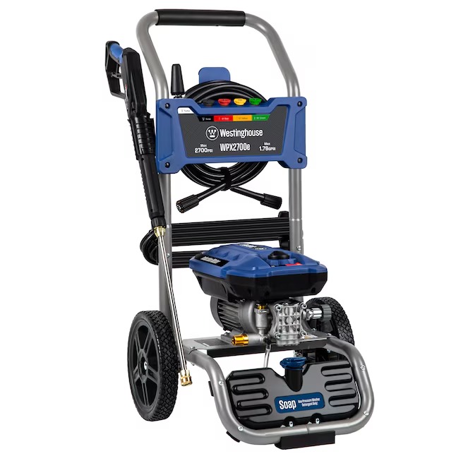 Westinghouse WPX2700e Includes 4 Nozzles + Turbo Nozzle 2700-PSI 1.76-GPM Cold Water Electric Pressure washer with 5 Spray Tips_11zon Westinghouse WPX2700e Includes 4 Nozzles + Turbo Nozzle 2700-PSI 1.76-GPM Cold Water Electric Pressure washer with 5 Spray Tips