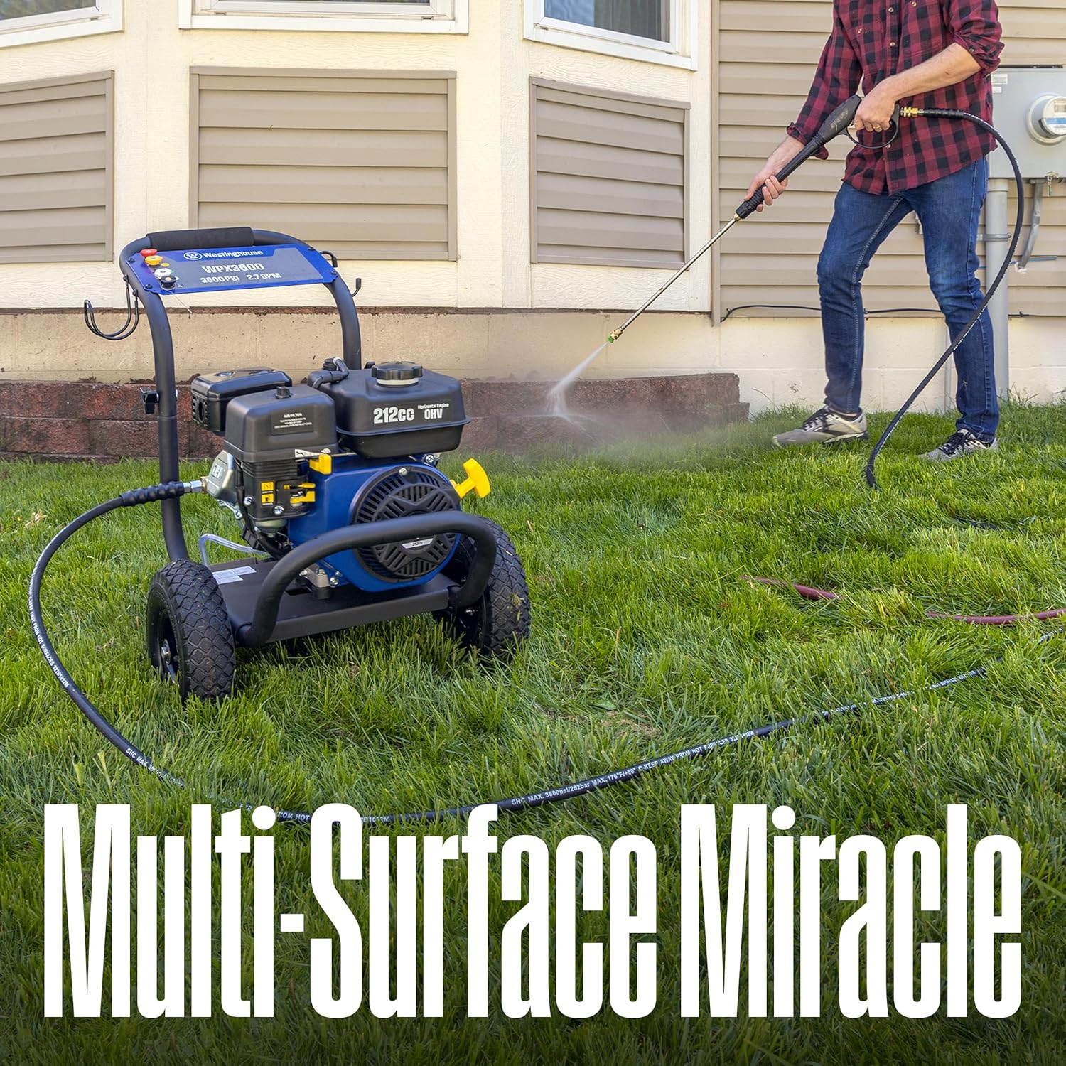 Westinghouse WPX3600 Gas Pressure Washer, 3600 PSI and 2.7 Max GPM, Onboard Soap Tank, Spray Gun and Wand, 5 Nozzle Set6