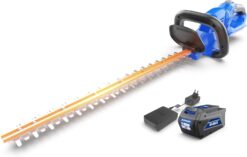 WildBadger Power WB40VHT24 Hedge Trimmer 40V 24” Cordless, Powerful Electric Hedge Trimmer, 2.0Ah Battery and Charger Included
