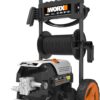 Worx 13 Amp Electric Pressure Washer 2200 PSI with Rolling Cart and 4 Nozzles -WG607