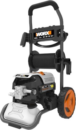 Worx 13 Amp Electric Pressure Washer 2200 PSI with Rolling Cart and 4 Nozzles -WG607