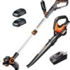 Worx 20V Trimmer and Blower Power Share Combo Kit - WG916 (Battery & Charger Included)
