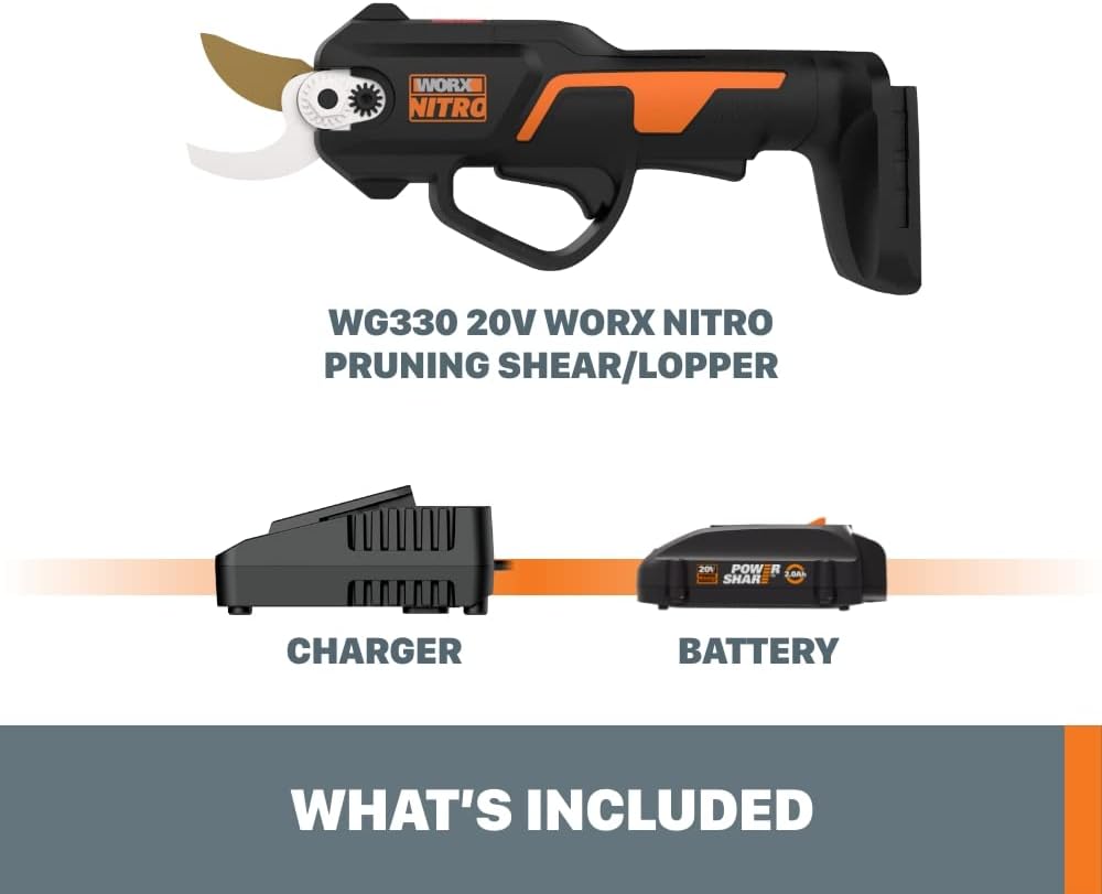 Worx 20V Worx NITRO Pruning Shear Lopper WG330 - (Battery & Charger Included)7