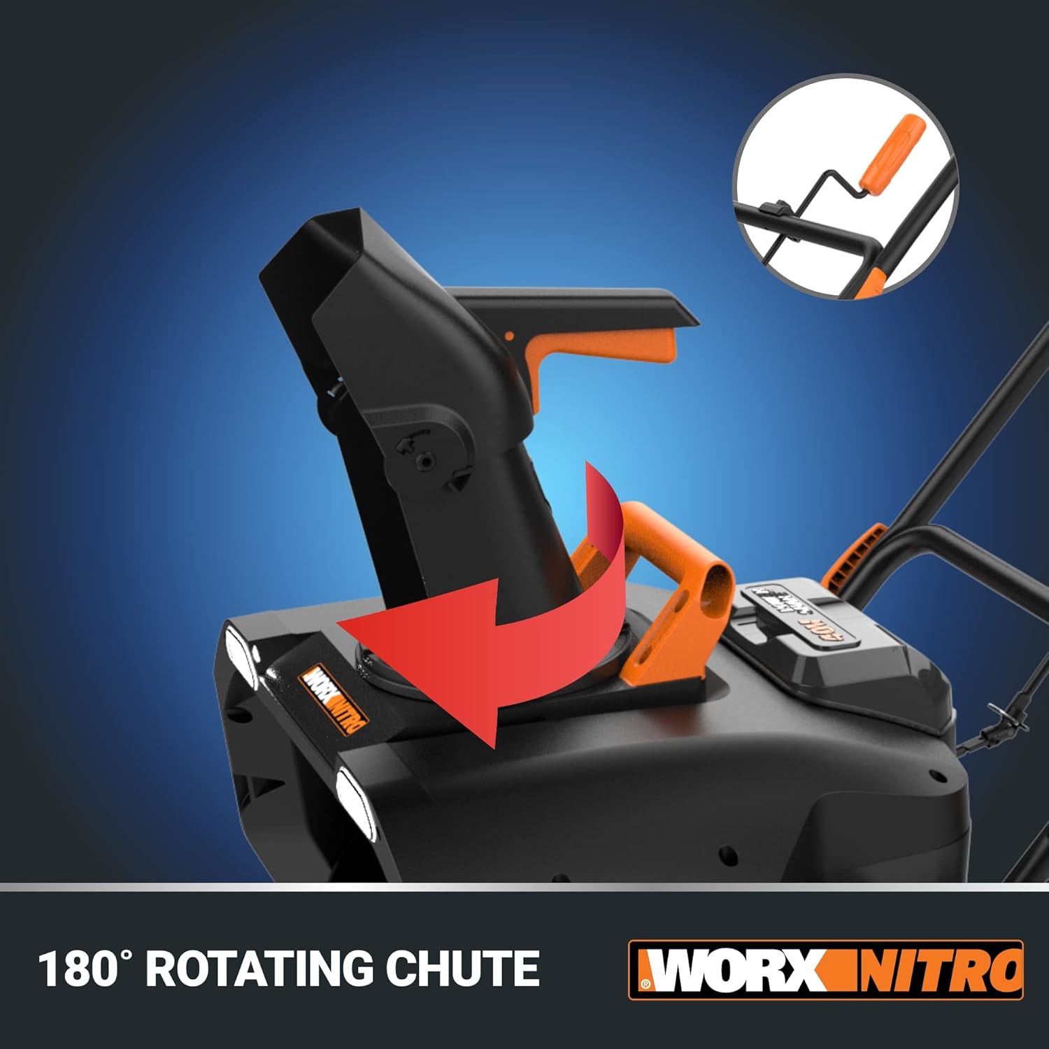 Worx 40V 20 Cordless Snow Blower Power Share with Brushless Motor - WG471 (Batteries & Charger Included)12