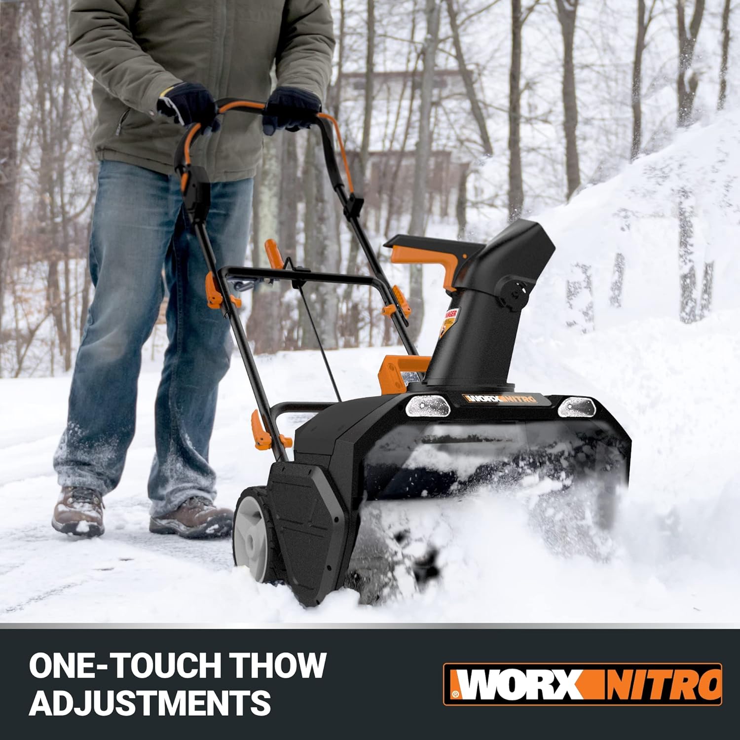 Worx 40V 20 Cordless Snow Blower Power Share with Brushless Motor - WG471 (Batteries & Charger Included)3