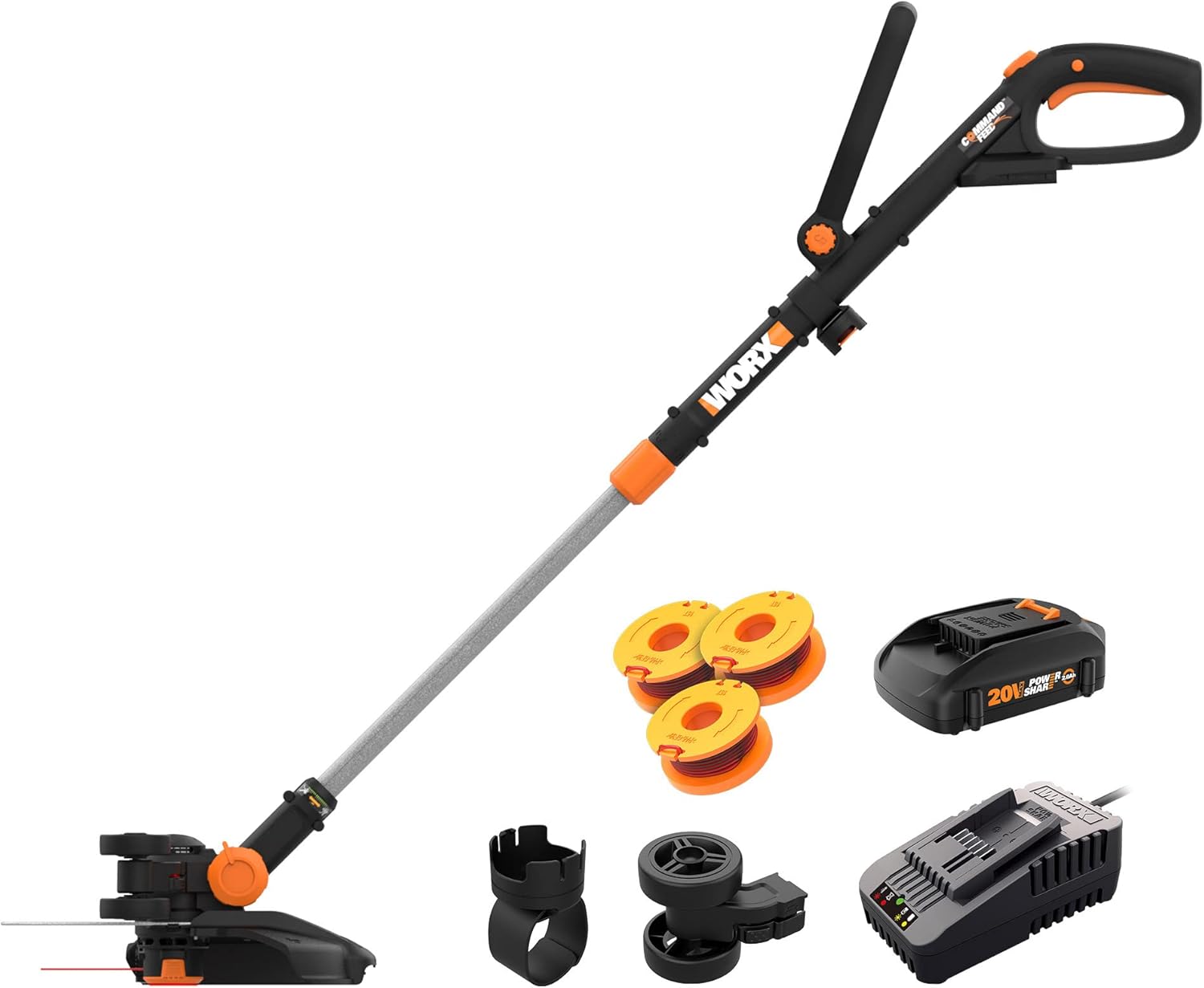 Worx GT Revolution 20V 12 String Trimmer Grass Trimmer Edger Mini-Mower, WG170.2 Worx GT Revolution 20V 12" String Trimmer Grass Trimmer/Edger/Mini-Mower, WG170.2