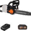 Worx Nitro 20V 12" Cordless Brushless Chainsaw 4.0 Ah Battery and Charger Included WG350