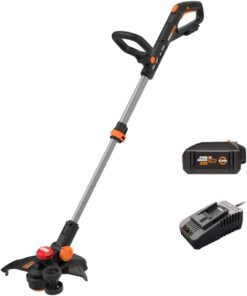 Worx Nitro 20V 13 Cordless String Trimmer with Brushless Motor, 3-in-1 Grass Trimmer Edger Mini-Mower, Lightweight Weed Trimmer COMMAND FEED Instant Line Advancement WG173– Battery & Charger Included