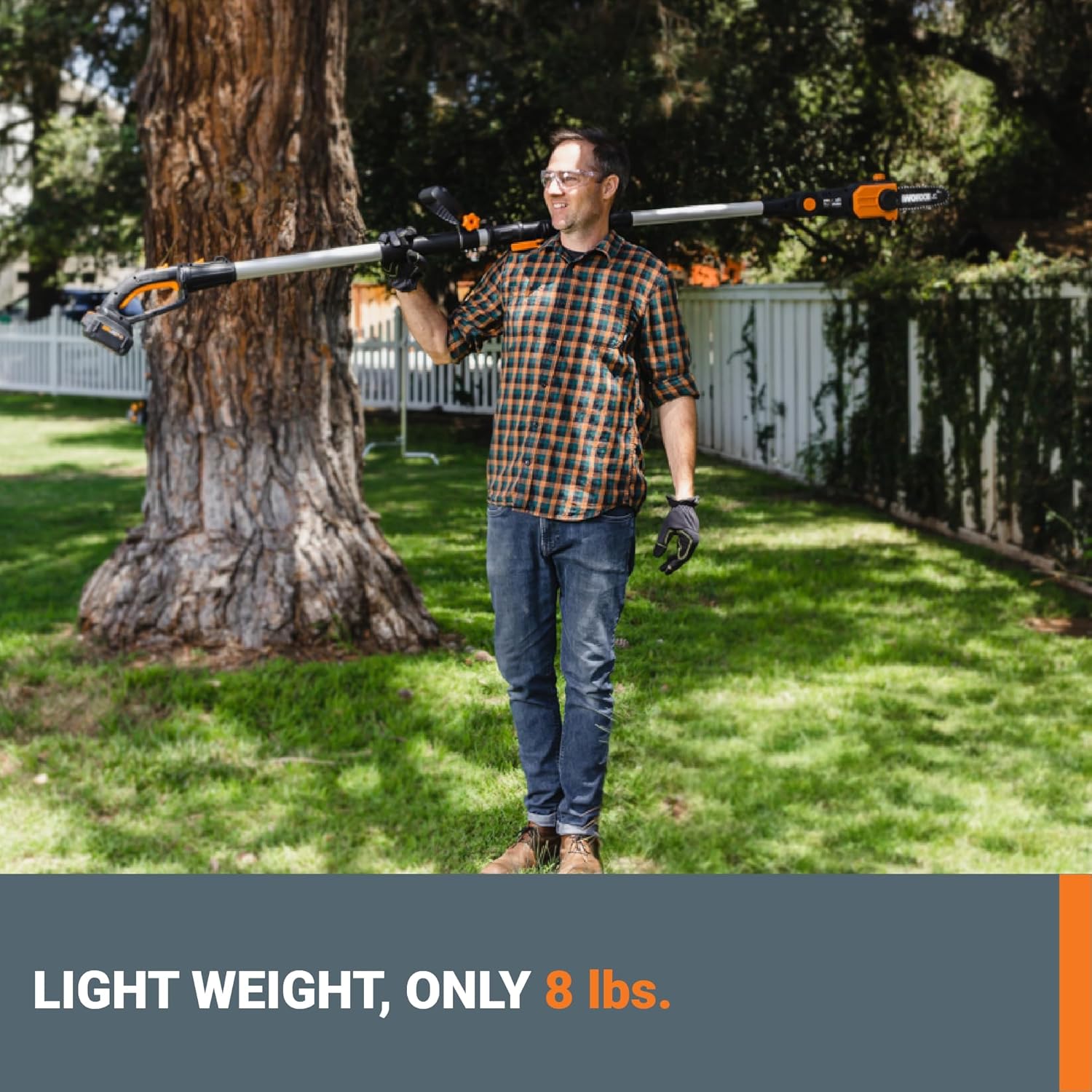 Worx Nitro 20V 8 cordless pole chainsaw tool only WG349.99