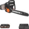 Worx Nitro 40V 16" Cordless Brushless Chainsaw 4.0 Ah Battery and Charger Included WG385