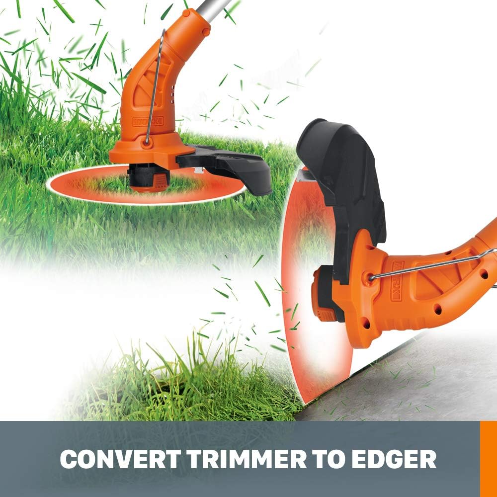 Worx String Trimmer Cordless & Edger 20V 10 Weed Trimmer PowerShare (Battery & Charger Included) WG1544