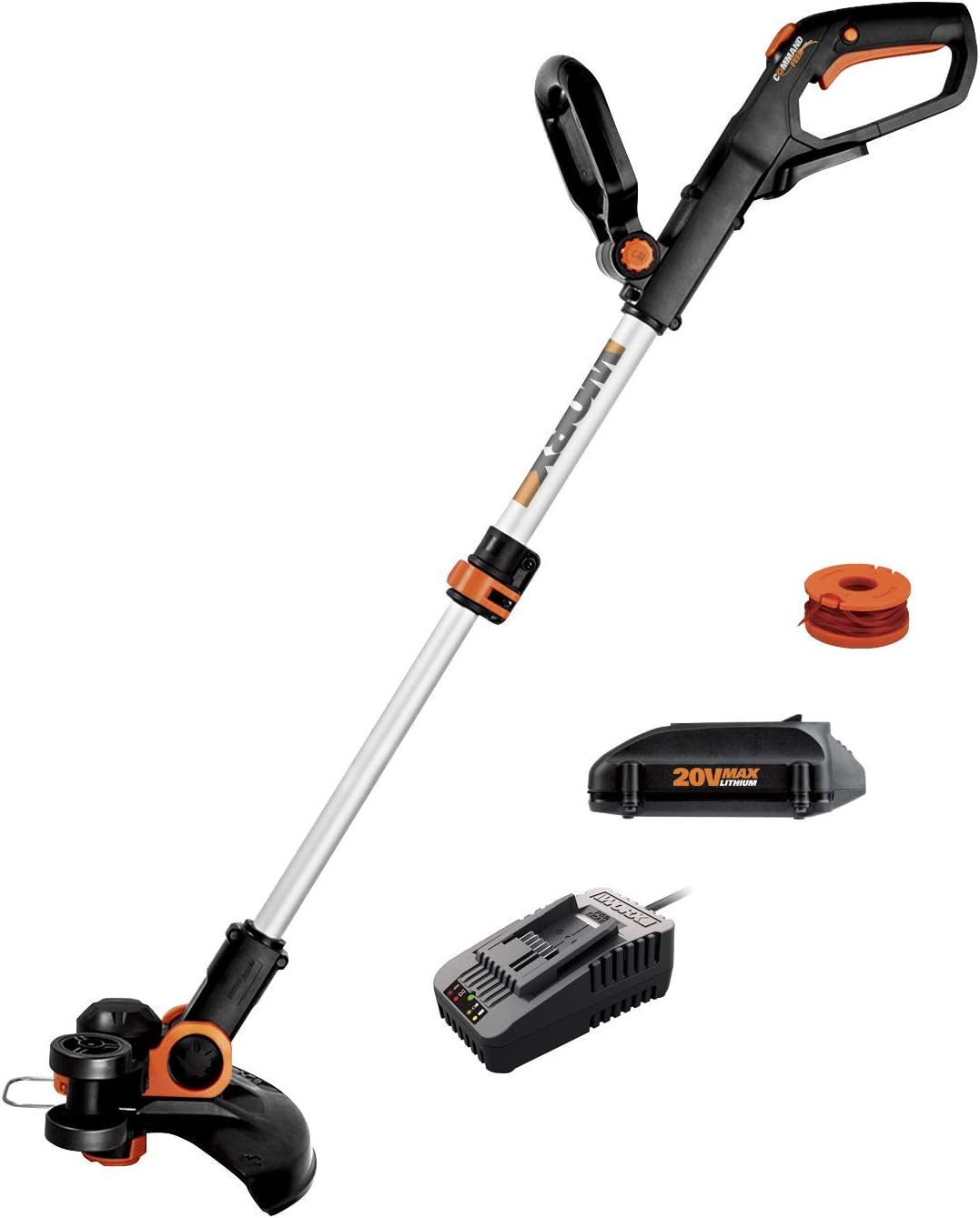 Worx String Trimmer Cordless GT3.0 20V PowerShare 12 Edger & Weed Trimmer (1) Battery & Charger Included WG163.8 Worx String Trimmer Cordless GT3.0 20V PowerShare 12" Edger & Weed Trimmer (1) Battery & Charger Included WG163.8