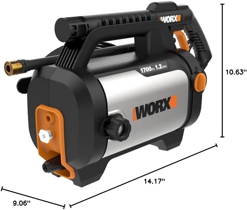 Worx WG602 13 Amp Electric Pressure Washer Max 1870 PSI Max 1.4 GPM11