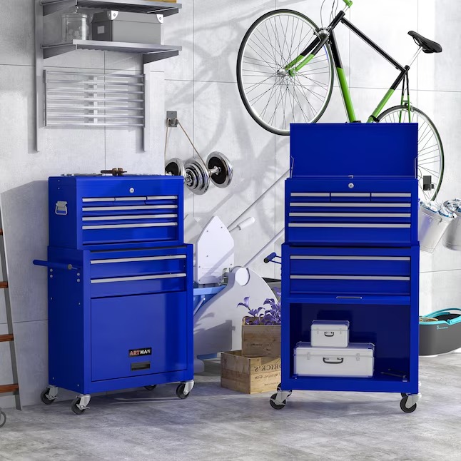 Xspracer ML-TC191 1000 Series 13-Inches W x 43-Inches H 8 -Drawer Steel Rolling Tool Cabinet ( Blue )7_11zon