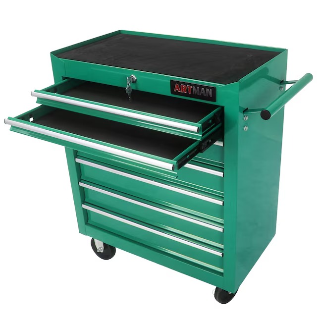 Xspracer ML-TC231 1000 Series 13-Inches W x 30-Inches H 7 -Drawer Steel Rolling Tool Cabinet ( Green )2_11zon