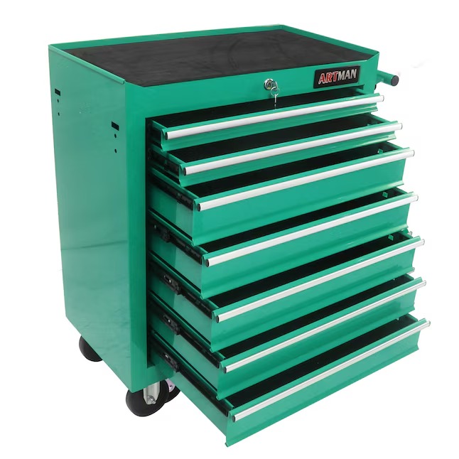 Xspracer ML-TC231 1000 Series 13-Inches W x 30-Inches H 7 -Drawer Steel Rolling Tool Cabinet ( Green )7_11zon