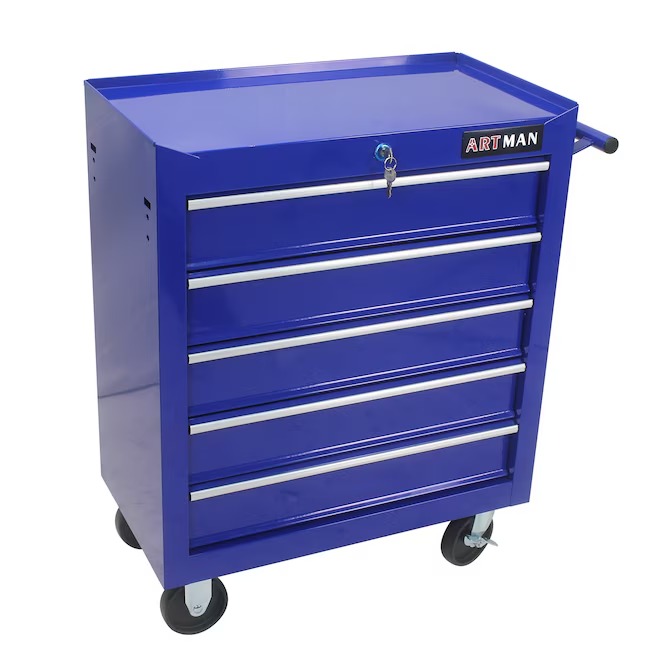 Xspracer ML-TC323 1000 Series 13-Inches W x 29-Inches H 5 -Drawer Steel Rolling Tool Cabinet ( Blue )1_11zon