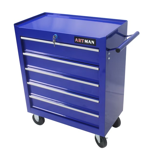 Xspracer ML-TC323 1000 Series 13-Inches W x 29-Inches H 5 -Drawer Steel Rolling Tool Cabinet ( Blue )3_11zon