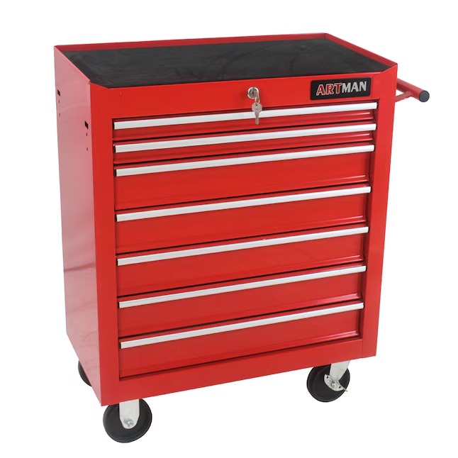 Xspracer ML-TC324 1000 Series 13-Inches W x 30-Inches H 7 -Drawer Steel Rolling Tool Cabinet ( Red )2_11zon