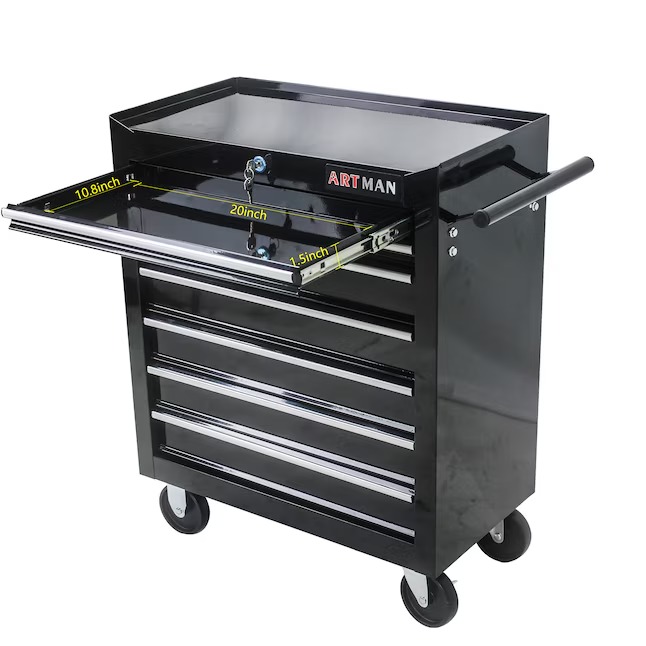 Xspracer ML-TC325 1000 Series 13-Inches W x 30-Inches H 7 -Drawer Steel Rolling Tool Cabinet ( Black )8_11zon