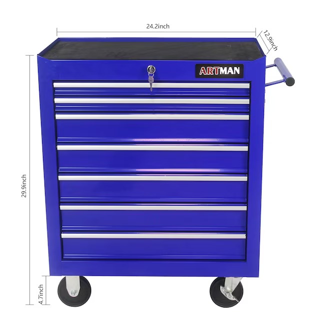 Xspracer ML-TC326 1000 Series 13-Inches W x 30-Inches H 7 -Drawer Steel Rolling Tool Cabinet ( Blue )11_11zon