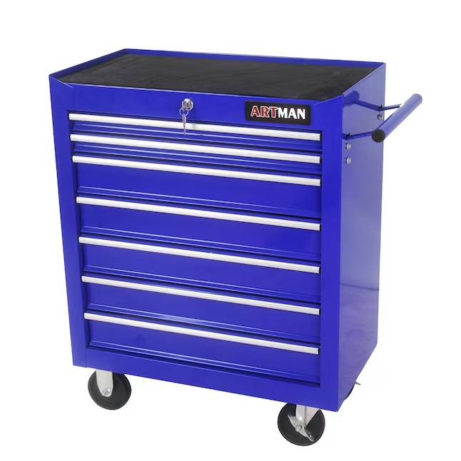Xspracer ML-TC326 1000 Series 13-Inches W x 30-Inches H 7 -Drawer Steel Rolling Tool Cabinet ( Blue )1_11zon