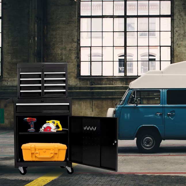 Xspracer ML-TC907 1000 Series 11-Inches W x 47-Inches H 5 -Drawer Metal Rolling Tool Cabinet ( Black )13_11zon