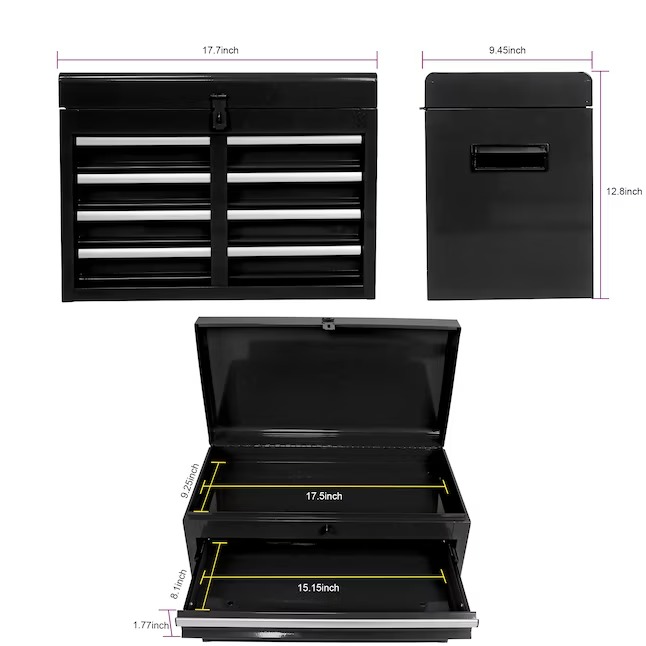 Xspracer ML-TC907 1000 Series 11-Inches W x 47-Inches H 5 -Drawer Metal Rolling Tool Cabinet ( Black )16_11zon
