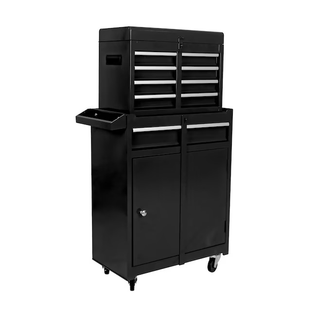 Xspracer ML-TC907 1000 Series 11-Inches W x 47-Inches H 5 -Drawer Metal Rolling Tool Cabinet ( Black )_11zon Xspracer ML-TC907 1000 Series 11-Inches W x 47-Inches H 5 -Drawer Metal Rolling Tool Cabinet ( Black )
