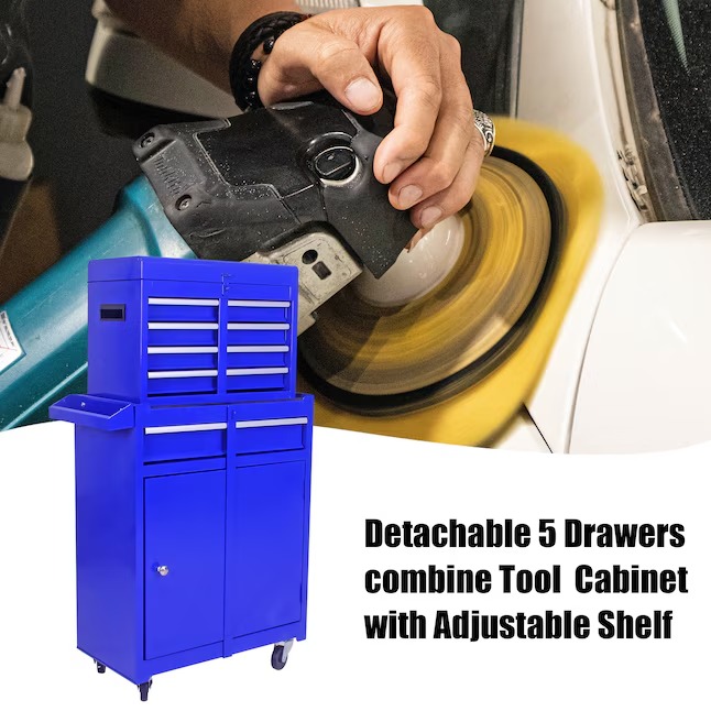 Xspracer ML-TC908 1000 Series 11-Inches W x 47-Inches H 5 -Drawer Metal Rolling Tool Cabinet ( Blue )14_11zon