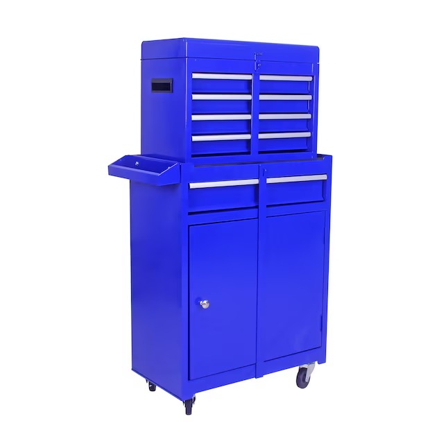 Xspracer ML-TC908 1000 Series 11-Inches W x 47-Inches H 5 -Drawer Metal Rolling Tool Cabinet ( Blue )_11zon Xspracer ML-TC908 1000 Series 11-Inches W x 47-Inches H 5 -Drawer Metal Rolling Tool Cabinet ( Blue )
