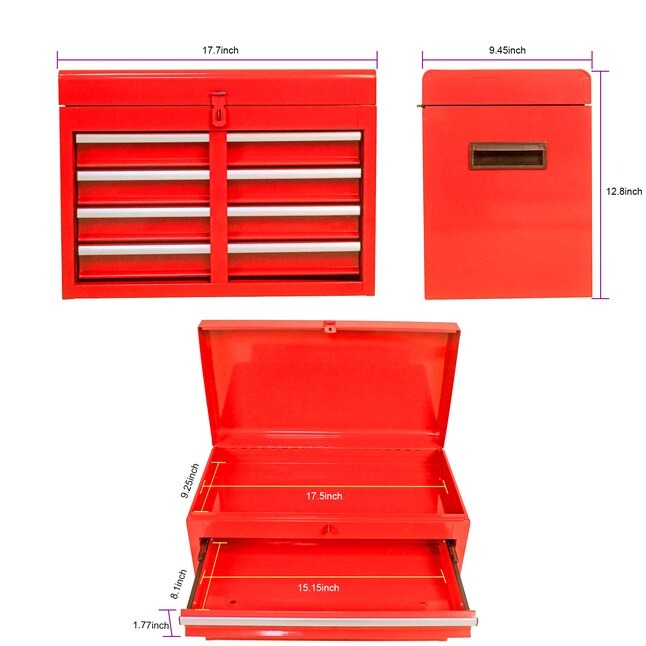 Xspracer ML-TC911 1000 Series 11-Inches W x 47-Inches H 5 -Drawer Metal Rolling Tool Cabinet ( Red )17_11zon (1)