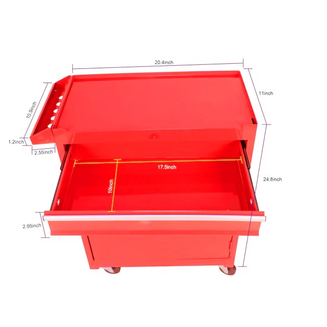 Xspracer ML-TC911 1000 Series 11-Inches W x 47-Inches H 5 -Drawer Metal Rolling Tool Cabinet ( Red )17_11zon