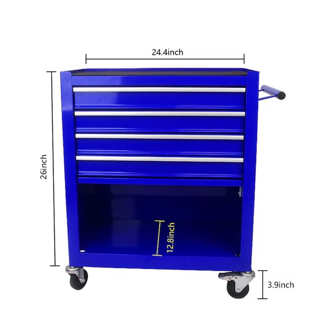 Xspracer ML-TC933 1000 Series 13-Inches W x 29-Inches H 4 -Drawer Steel Rolling Tool Cabinet ( Blue )14_11zon