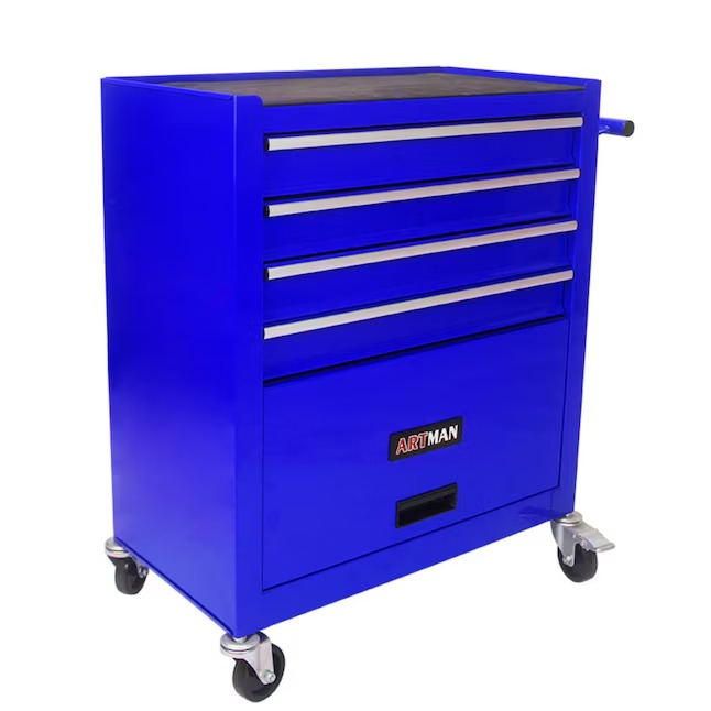 Xspracer ML-TC933 1000 Series 13-Inches W x 29-Inches H 4 -Drawer Steel Rolling Tool Cabinet ( Blue )1_11zon