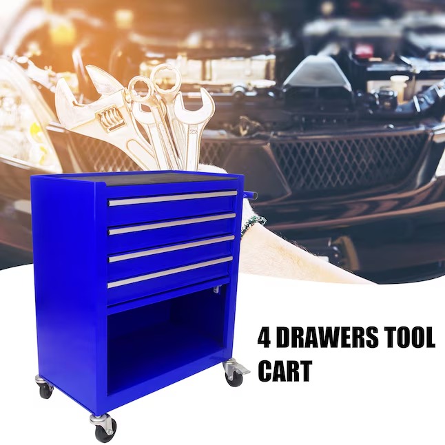 Xspracer ML-TC933 1000 Series 13-Inches W x 29-Inches H 4 -Drawer Steel Rolling Tool Cabinet ( Blue )54_11zon