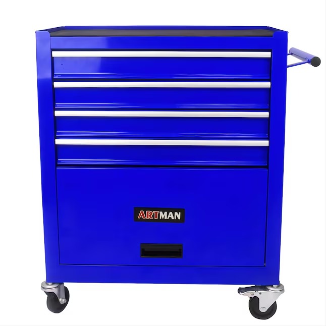 Xspracer ML-TC933 1000 Series 13-Inches W x 29-Inches H 4 -Drawer Steel Rolling Tool Cabinet ( Blue )_11zon Xspracer ML-TC933 1000 Series 13-Inches W x 29-Inches H 4 -Drawer Steel Rolling Tool Cabinet ( Blue )